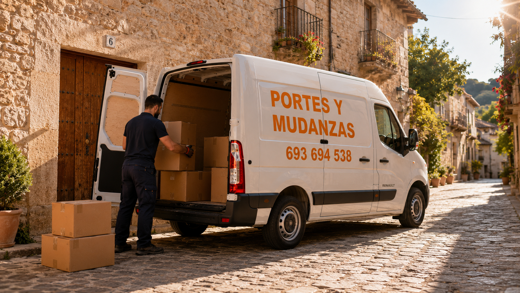 Furgoneta de portes y mudanzas en Plasencia